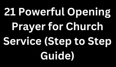 Opening Prayer for Church on Every Service