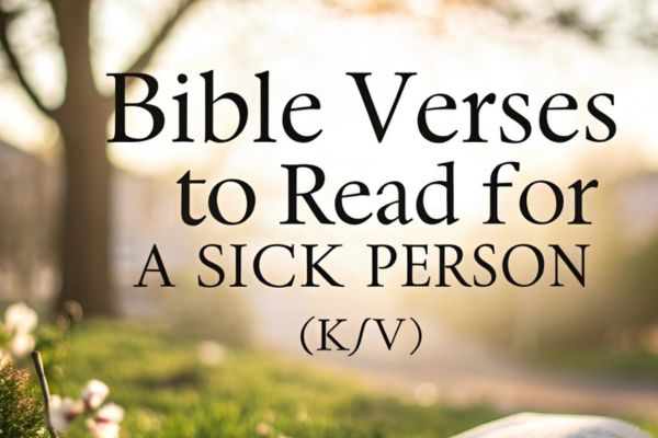 Bible Verses to Read for a Sick Person (KJV)