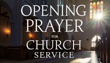 Opening prayer for church service
