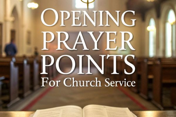 Opening Prayer Points for Church Service 